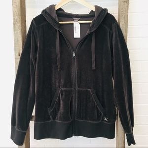 NEW w tags! Eddie Bauer Velour Zip Hoodie Sweater